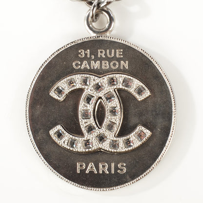 Chanel Crystal CC Whistle Pendant Necklace 7 of 8