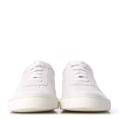 Hermes Calfskin Quicker Sneakers 41 White Black 2 of 10
