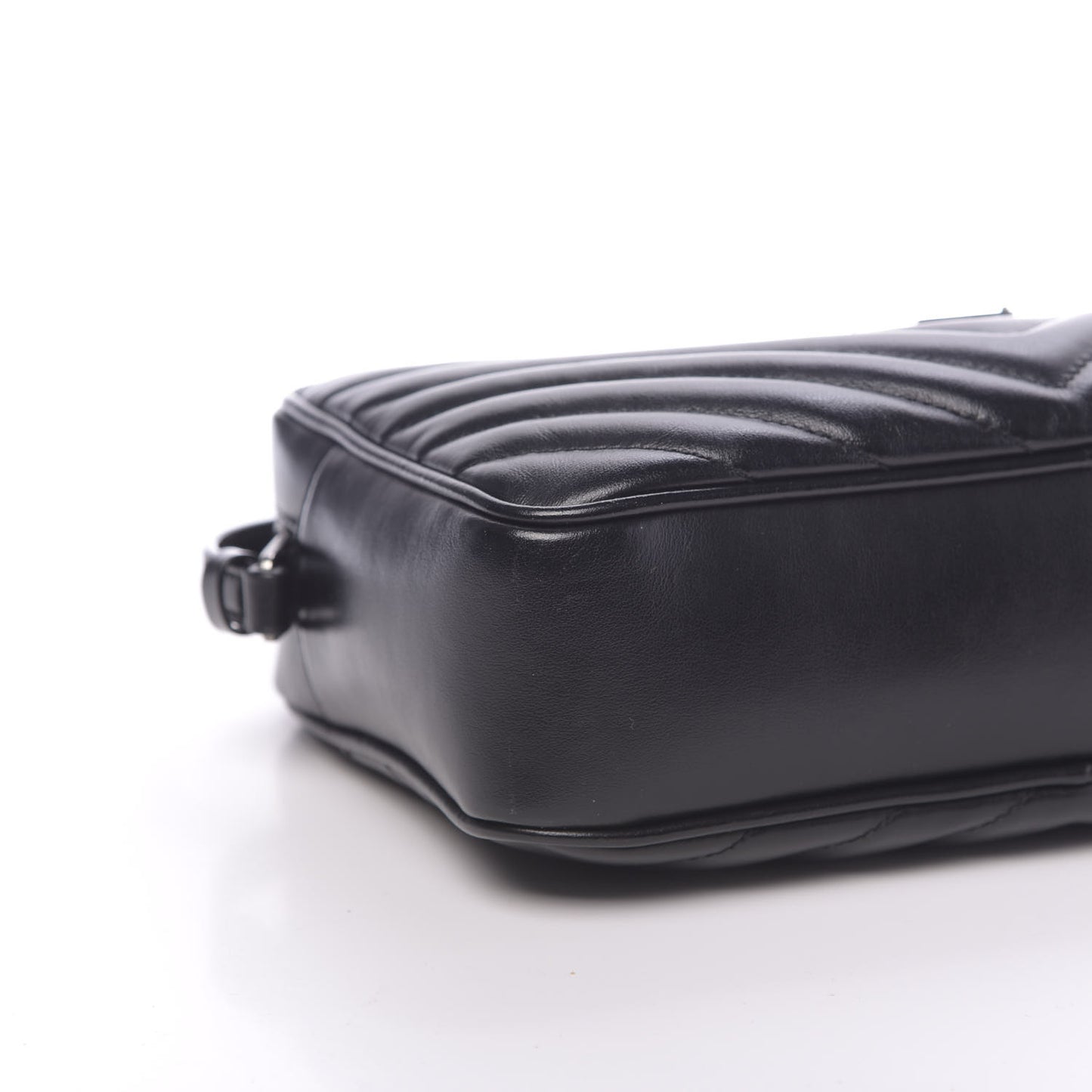 Calfskin Matelasse Monogram Lou Camera Bag Black