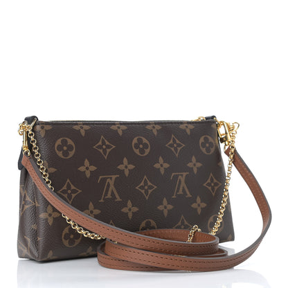 Louis Vuitton Monogram Pallas Clutch Black 3 of 10