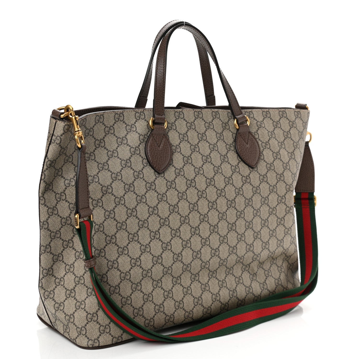 Gucci Soft GG Supreme Monogram Courrier Medium Crossbody Tote Beige New Acero 3 of 10