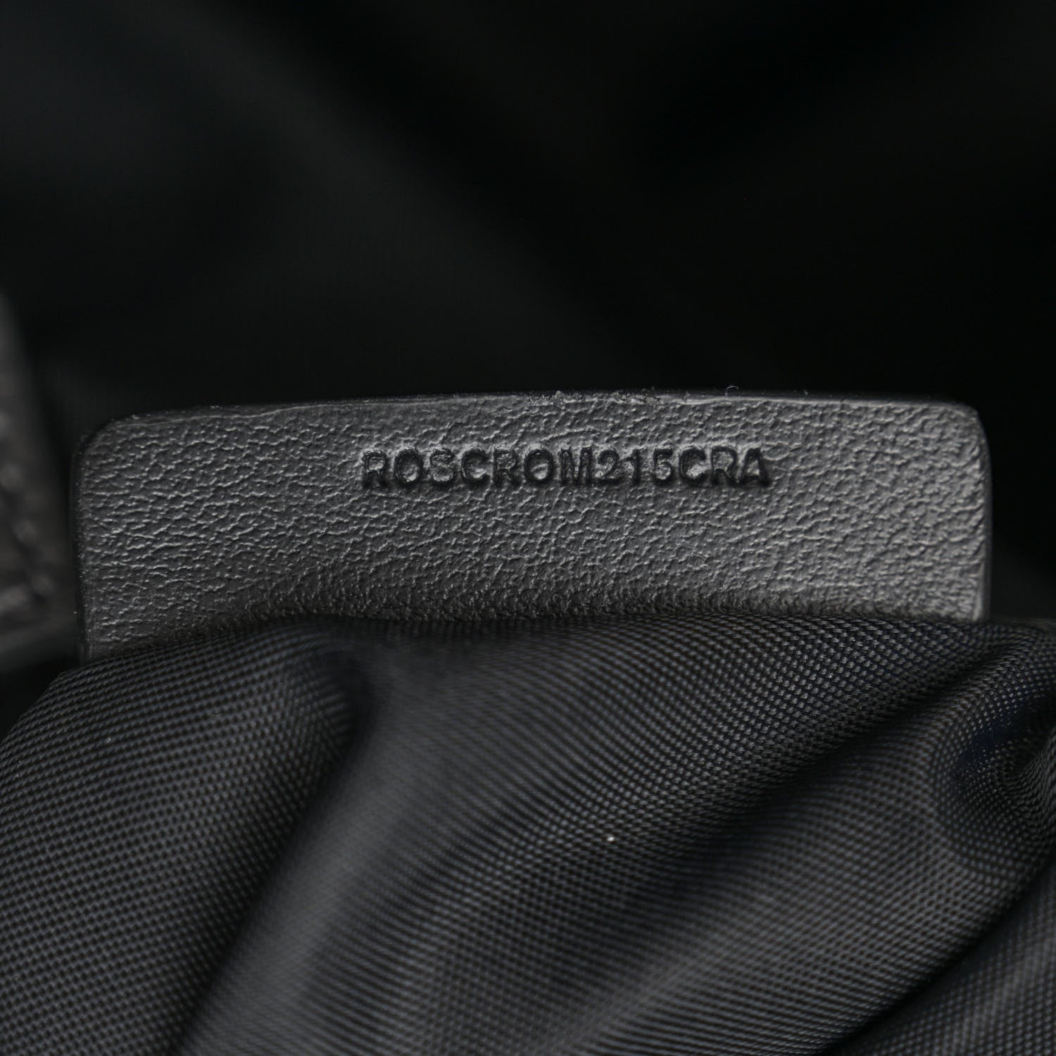 Burberry Calfskin Logo Embossed Backpack Charcoal Grey 9 of 12