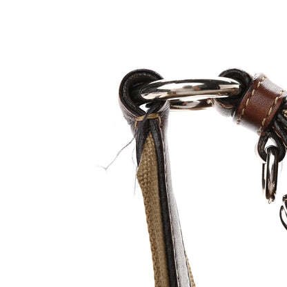 Prada Jacquard Logo Small Flat Messenger Bag Corda Bruciato 13 of 18