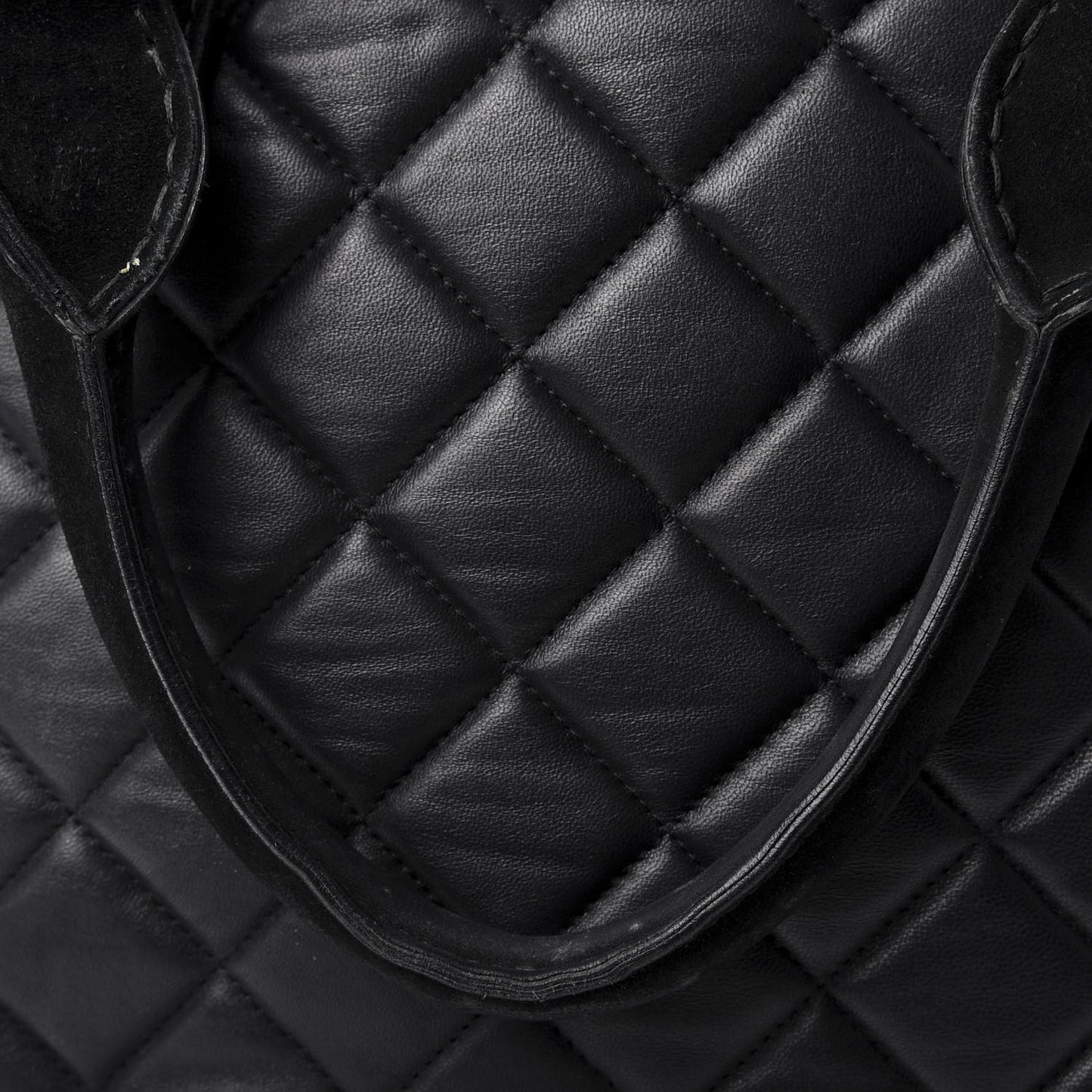 Prorsum Calfskin Quilted Country Animal Satchel Black