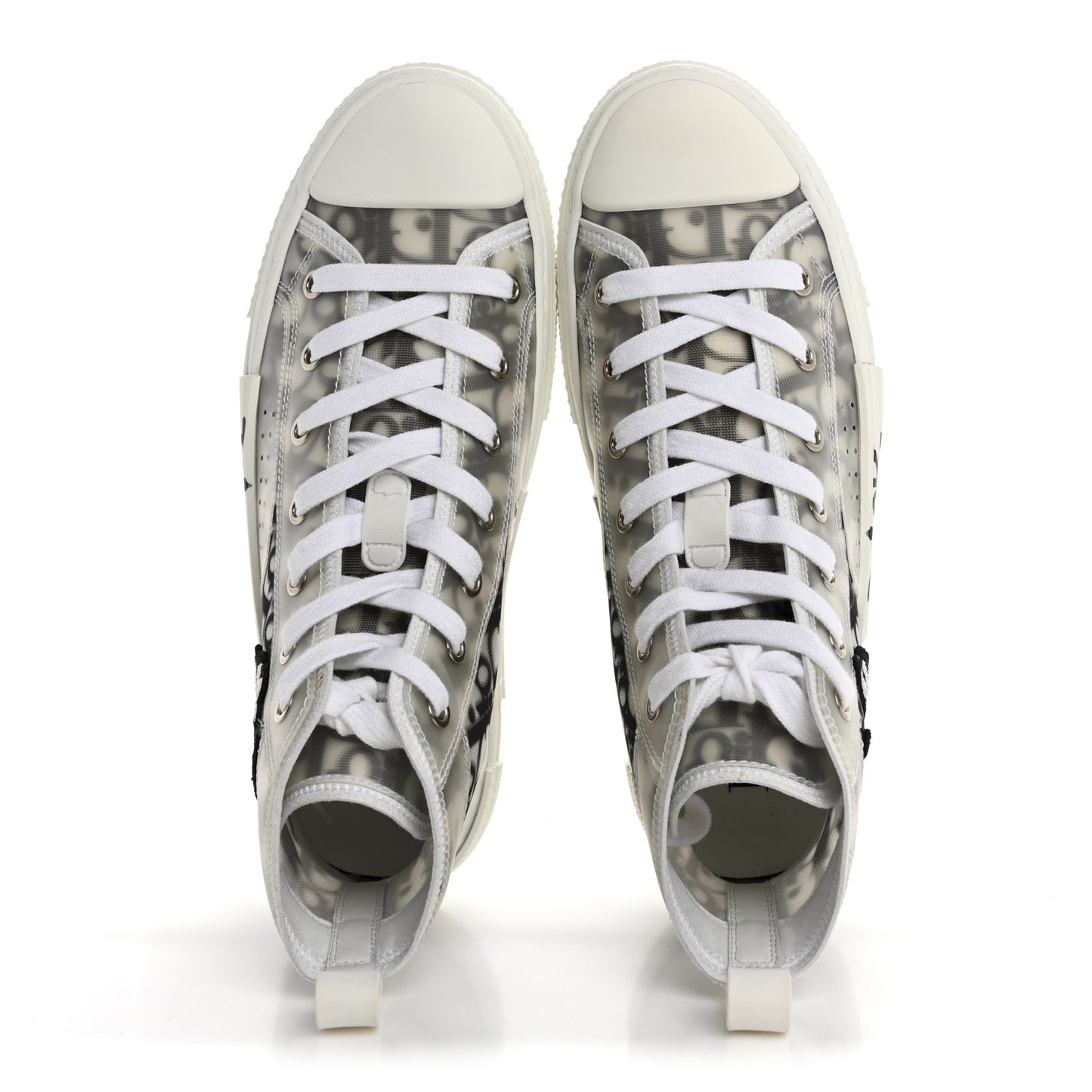 X SHAWN STUSSY Canvas Oblique Bee B23 High Top Sneakers 39 White Black