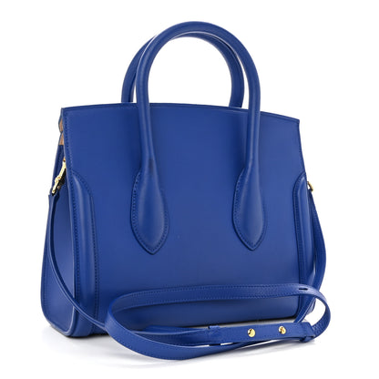 Alexander McQueen Sweet Calfskin Small Heroine 30 Blue 2 of 10