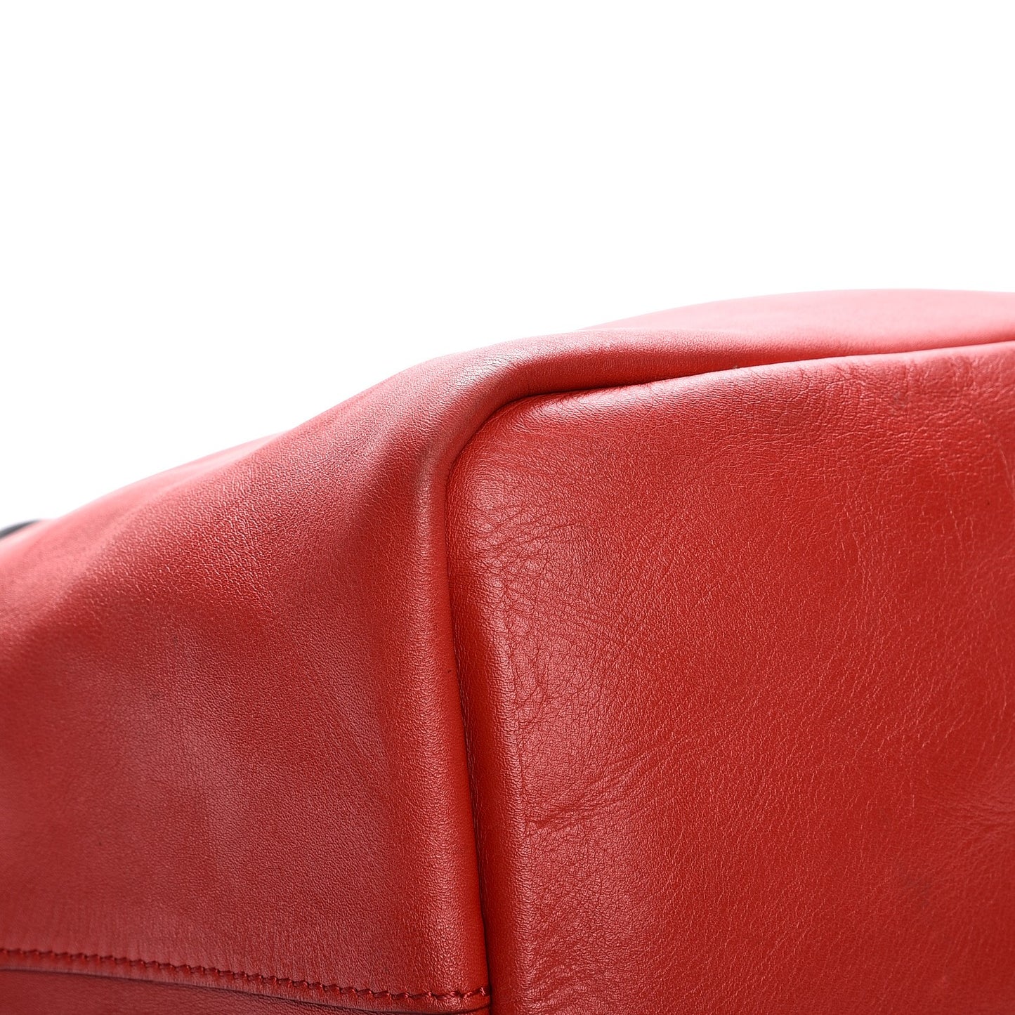 Calfskin Large Antigona Tote Red Black
