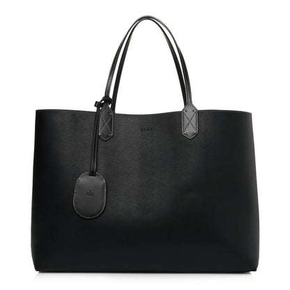 Gucci GG Supreme Monogram Large Reversible Tote Beige Black 12 of 17