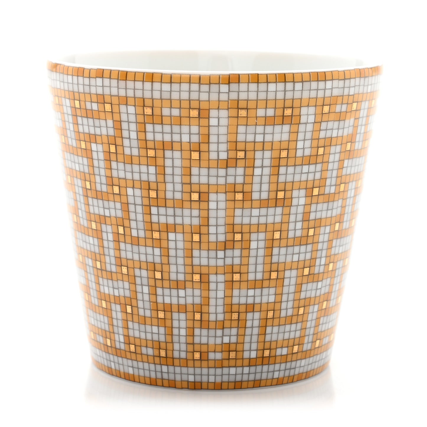 Porcelain Mosaique Au 24 Porcelain Candle Tumbler Gold
