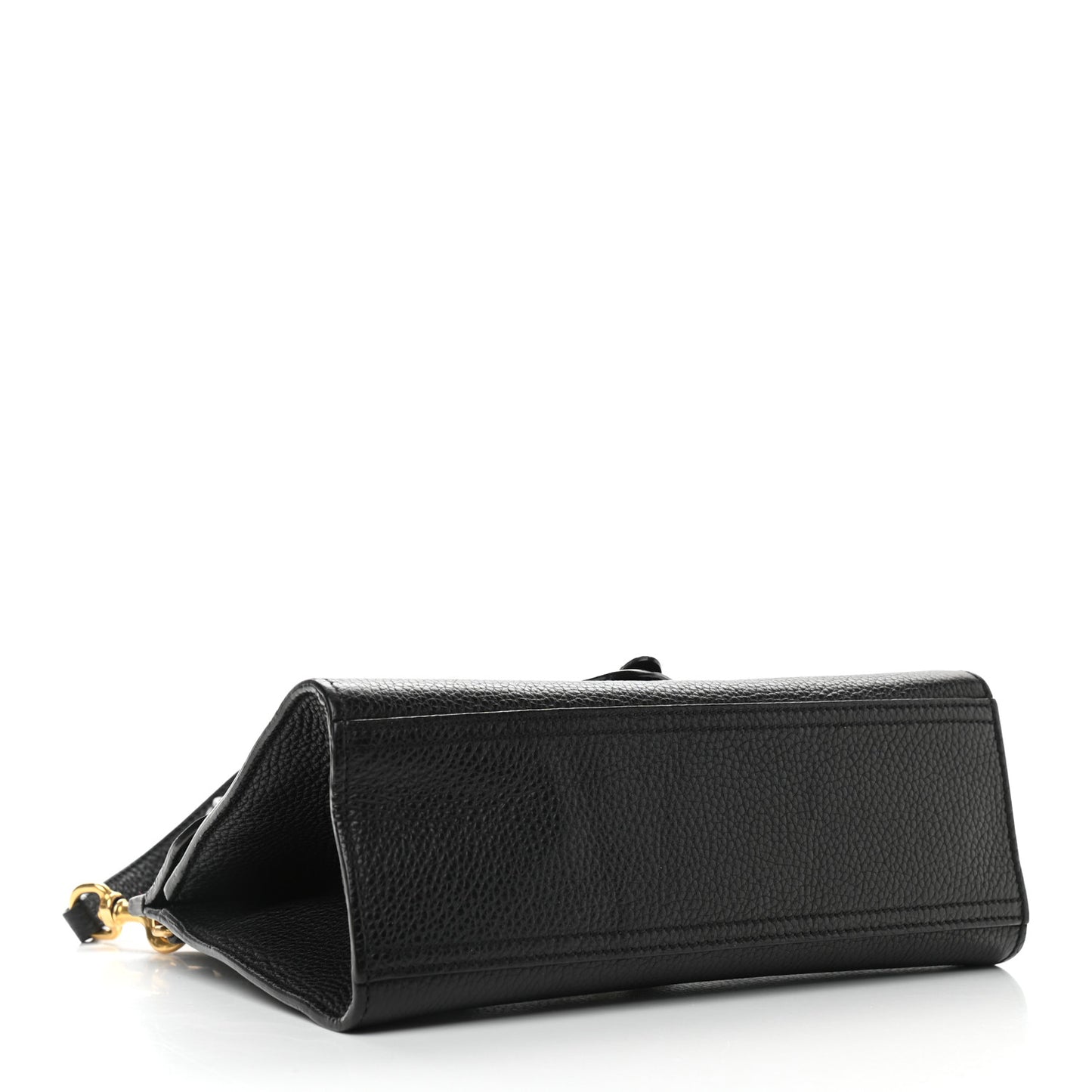 Calfskin Mini GG Marmont Top Handle Bag Black
