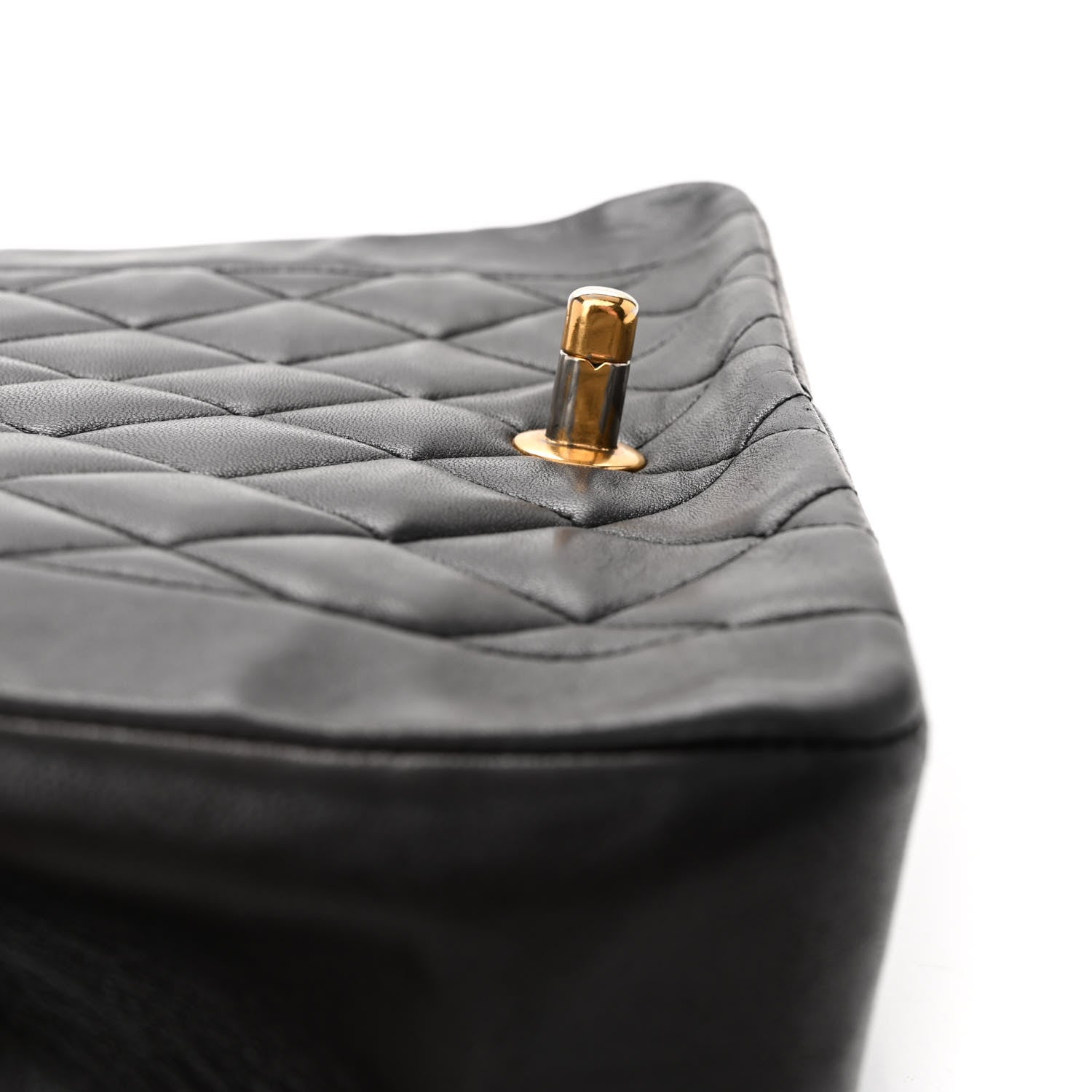 Chanel Lambskin Quilted Medium Single Flap Black 11 of 12