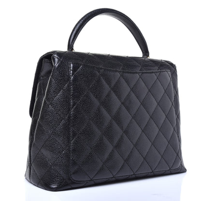 Chanel Caviar Quilted Jumbo Kelly Flap Black 3 of 11