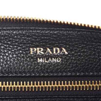 Prada Vitello Daino Crossbody Bag Black 7 of 11