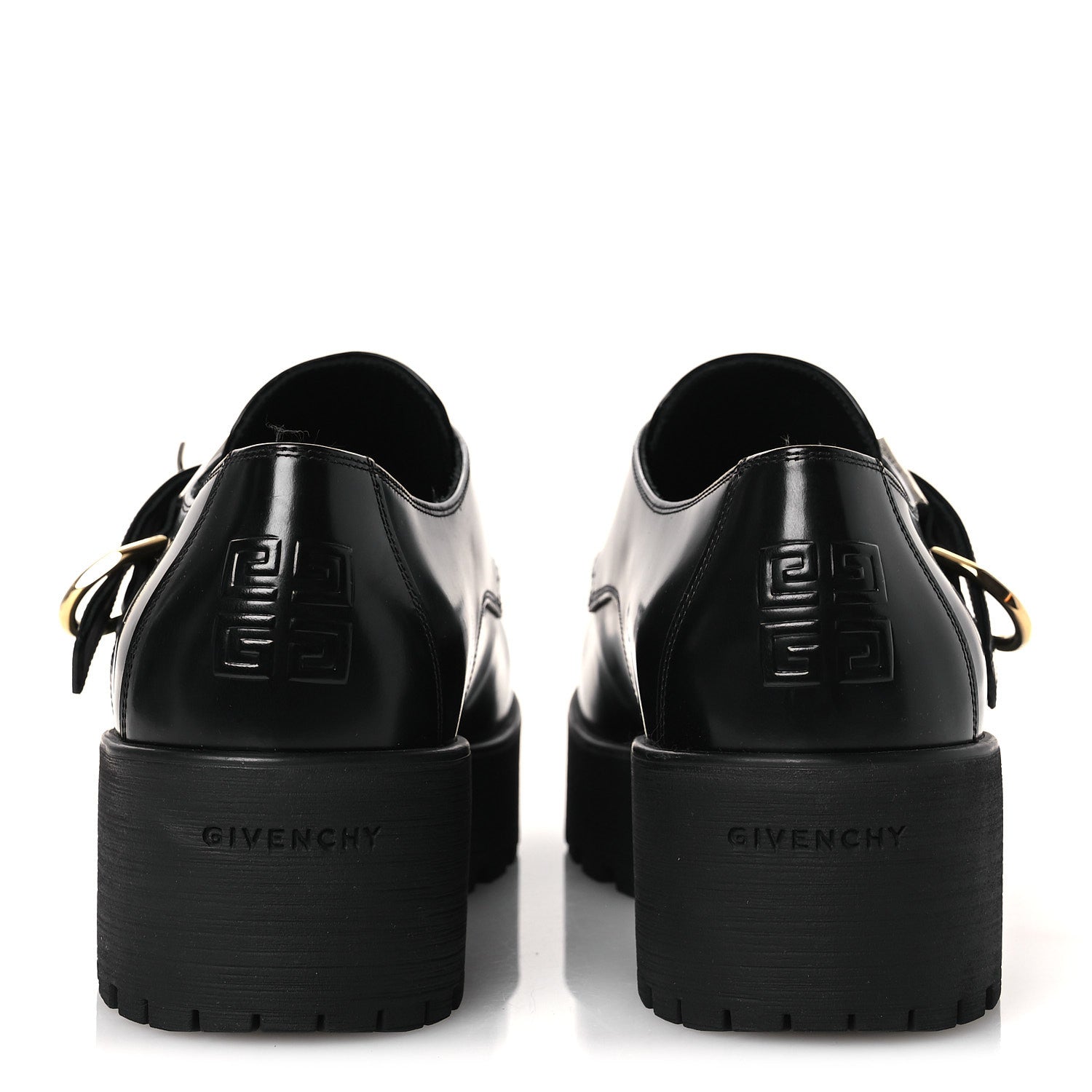Givenchy Calfskin Voyou Monk Loafers 39  Black 6 of 12