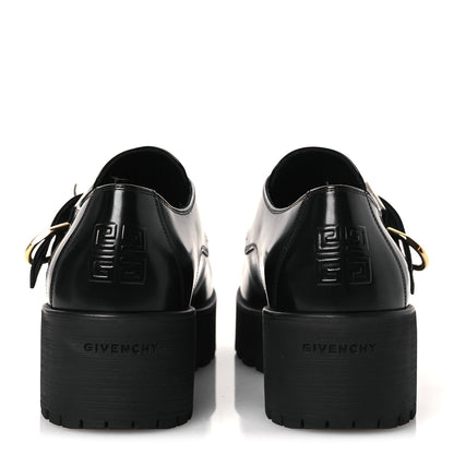 Givenchy Calfskin Voyou Monk Loafers 39  Black 6 of 12