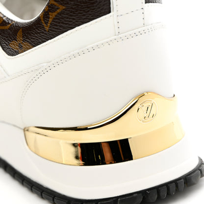 Louis Vuitton Calfskin Monogram Run Away Sneakers 39.5 White 9 of 10