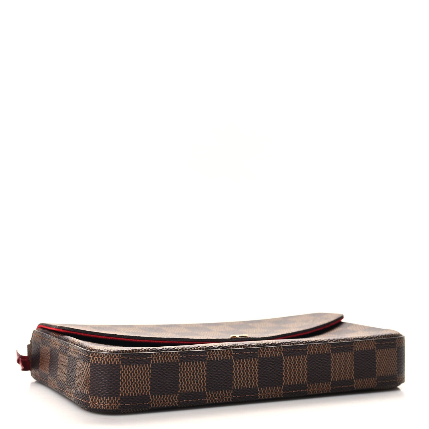 Louis Vuitton Damier Ebene Pochette Felicie Chain Wallet 5 of 11