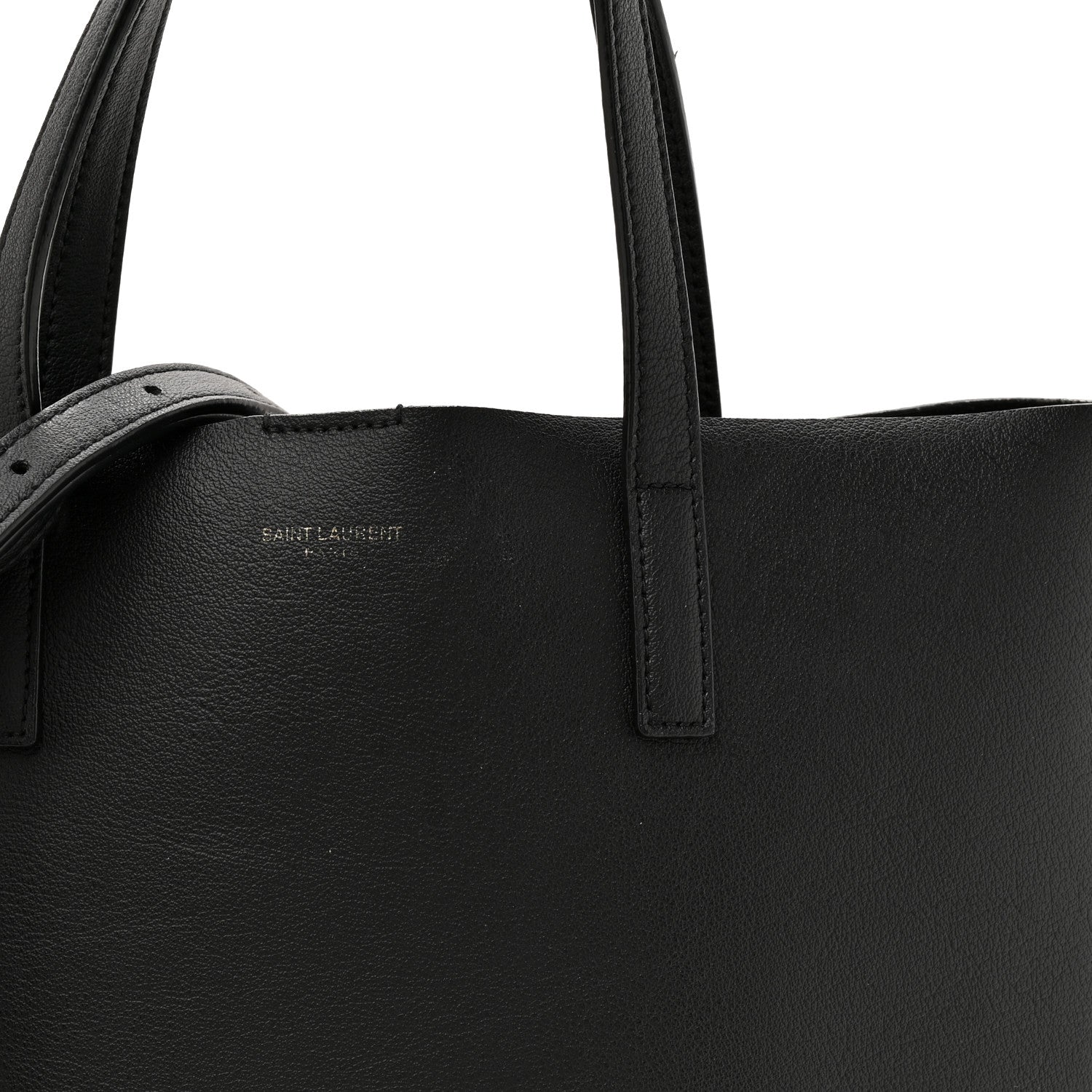 Saint Laurent Calfskin Toy Shopping Tote Black 8 of 12