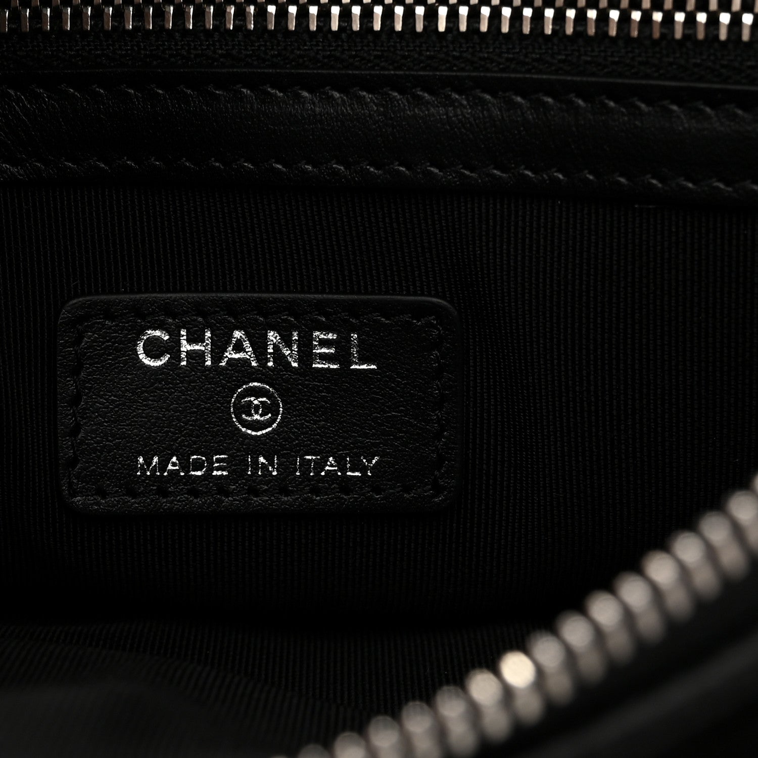 Chanel Caviar Quilted Zipped Multi Pouch Black 7 of 8