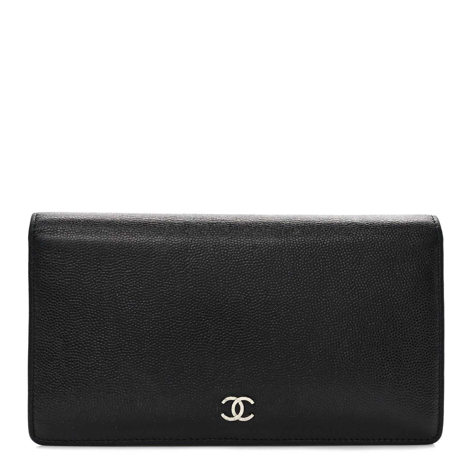 Chanel Caviar Sevruga Yen Wallet Black 1 of 8