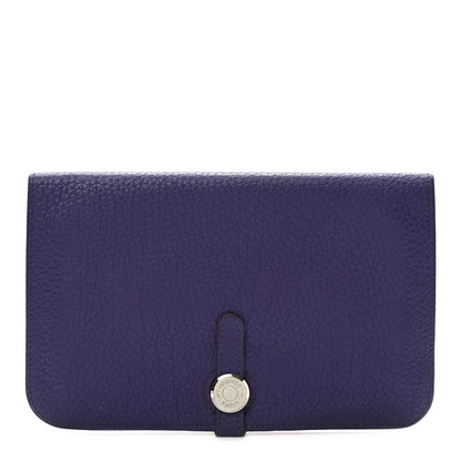 Hermes Togo Dogon Duo Wallet Iris 1 of 8