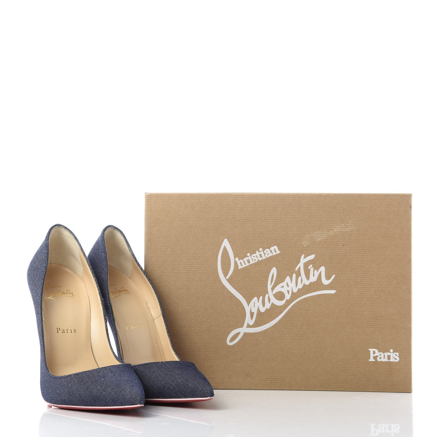 Denim Patent So Kate 120 Pumps 38.5 Blue Pompadour