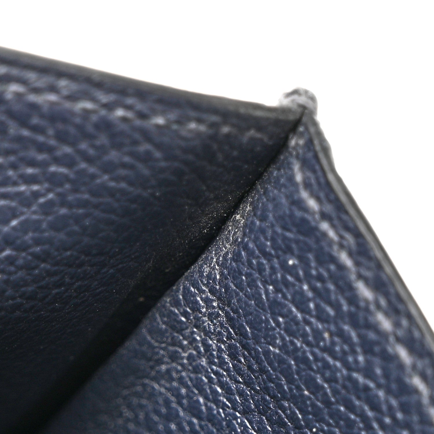 Hermes Evercolor Citizen Twill Card Case Bleu Nuit Vert Moyen Bleu Saphir 8 of 13