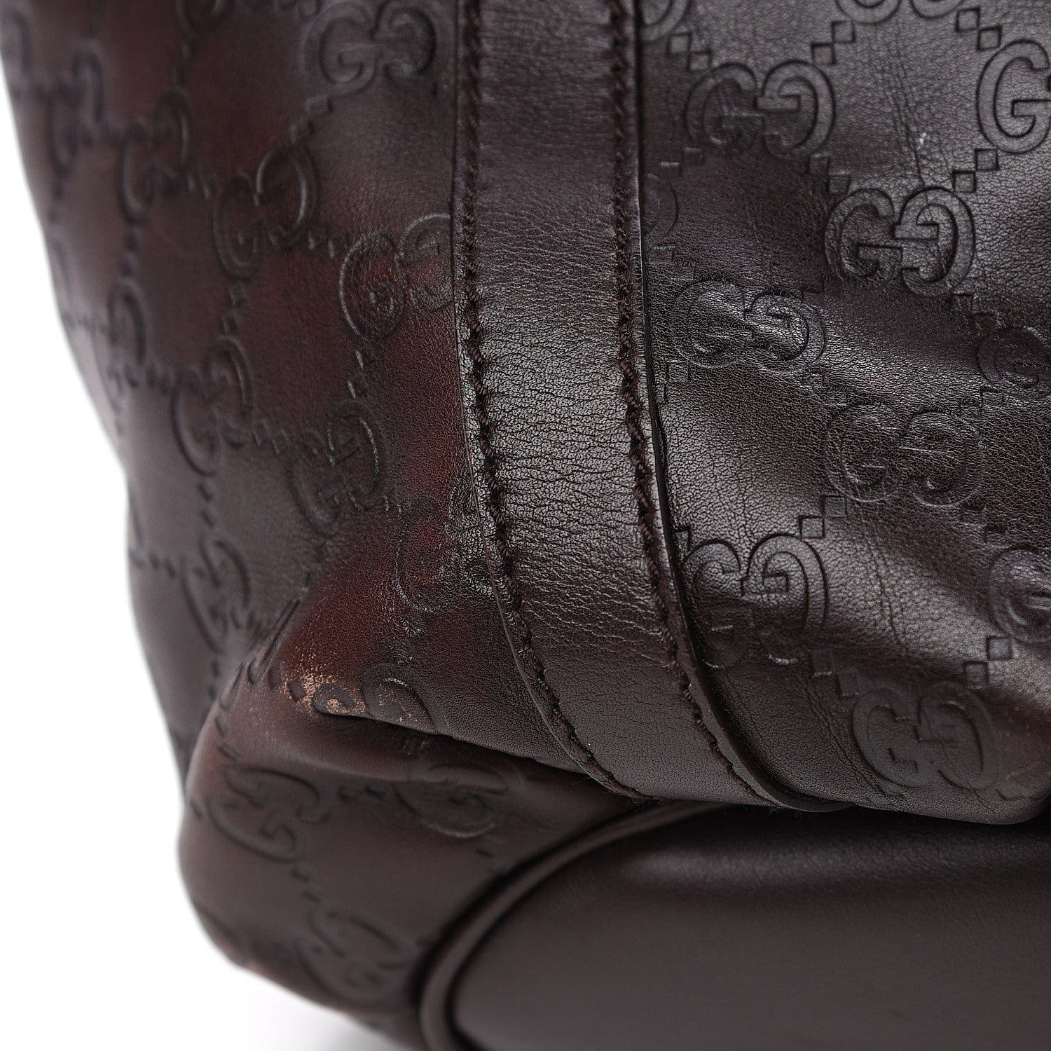 Gucci Guccissima Medium D Gold Tote Dark Brown 14 of 14