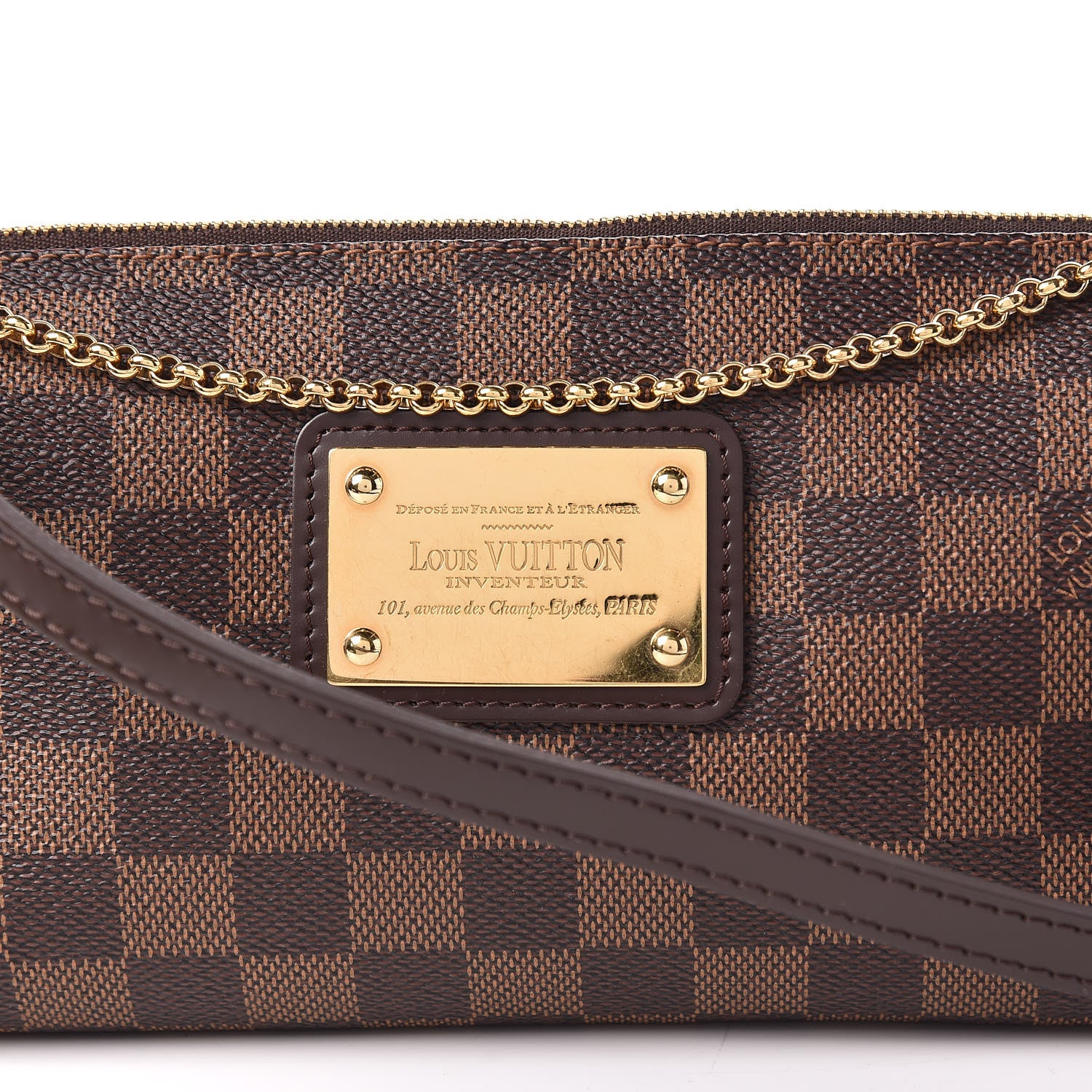 Louis Vuitton Damier Ebene Eva Clutch 10 of 10