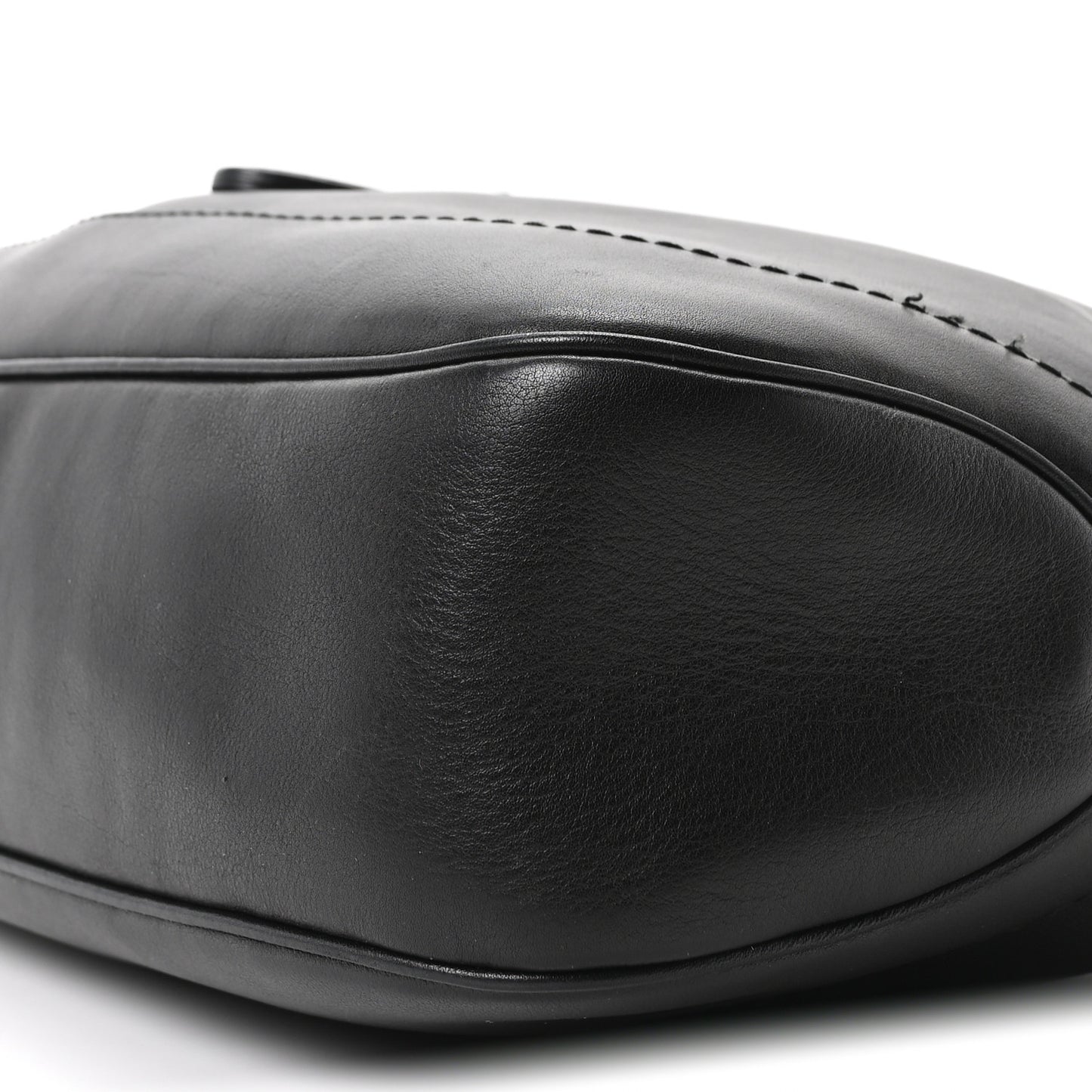 Calfskin Medium New Jackie Shoulder Bag Black