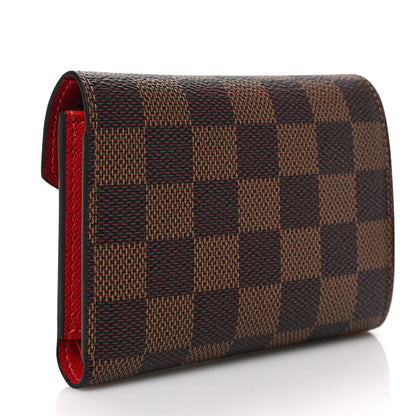 Louis Vuitton Damier Ebene Victorine Wallet Cherry 3 of 6