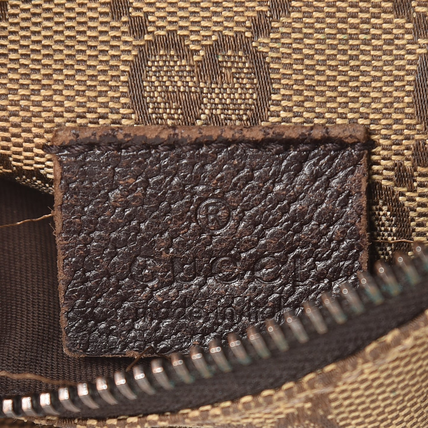 Monogram Web Belt Bag Dark Brown