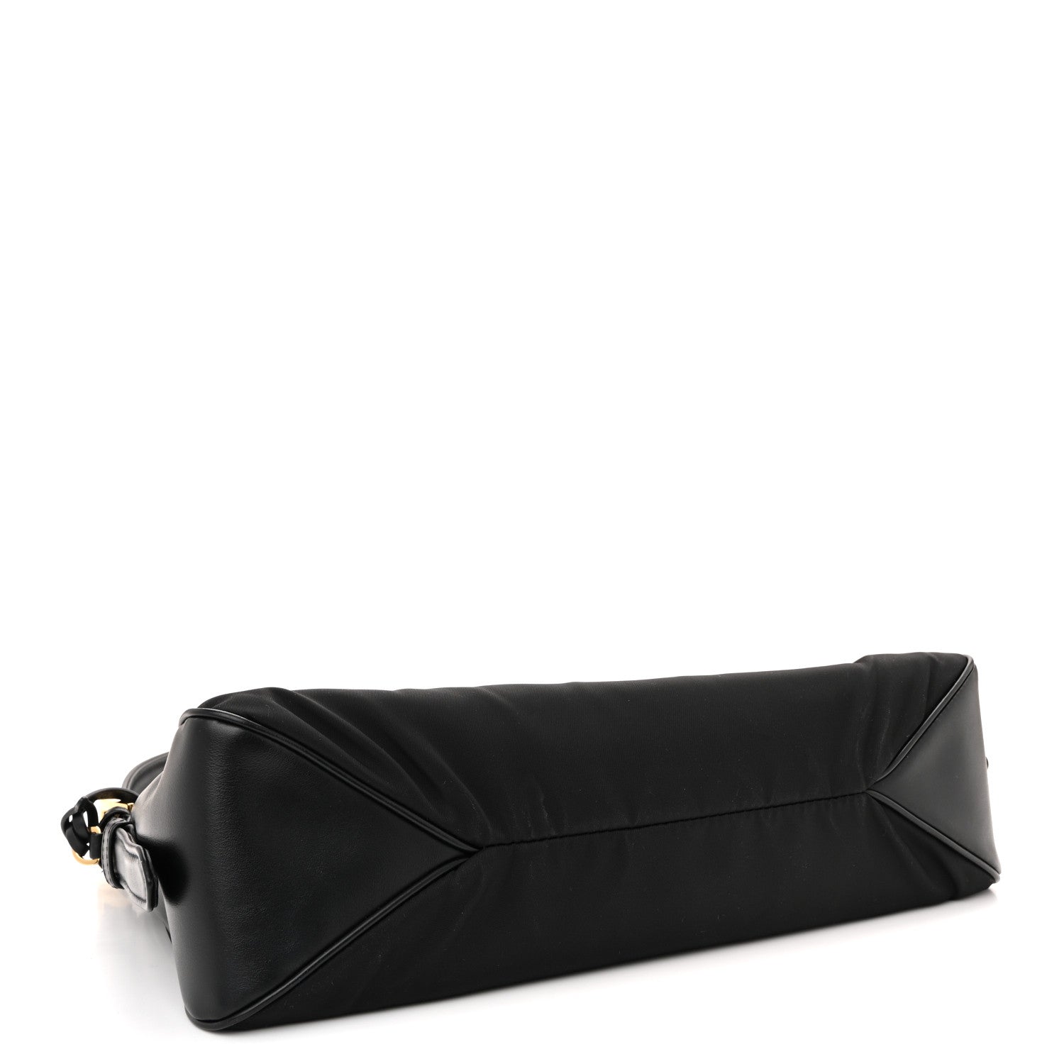 Prada Re-Nylon Vitello Large Aimee Shoulder Bag Black 4 of 10