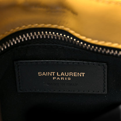 Saint Laurent Calfskin Y Quilted Monogram Toy Loulou Crossbody Bag Sunflower 6 of 10