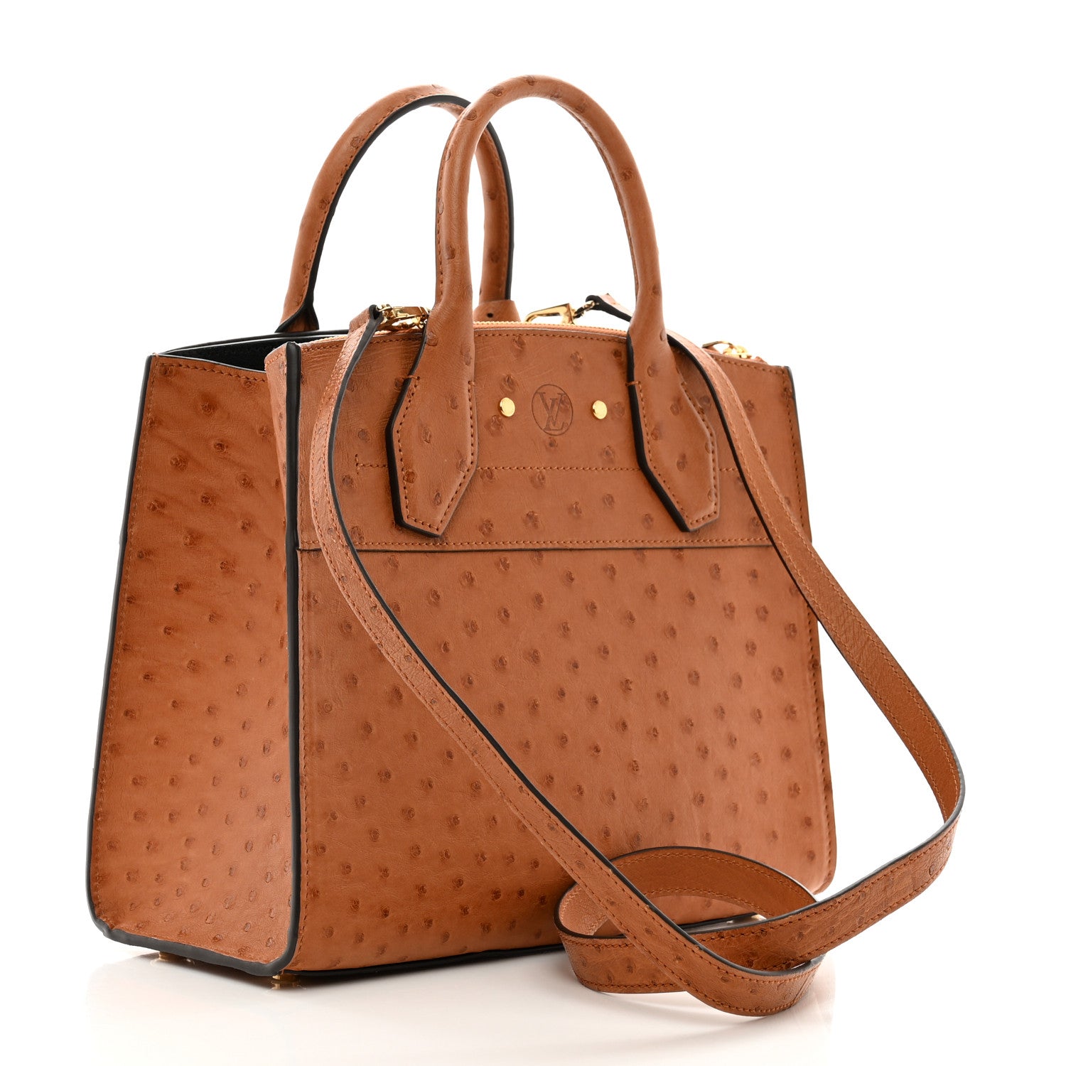 Louis Vuitton Ostrich City Steamer PM Cognac 3 of 9