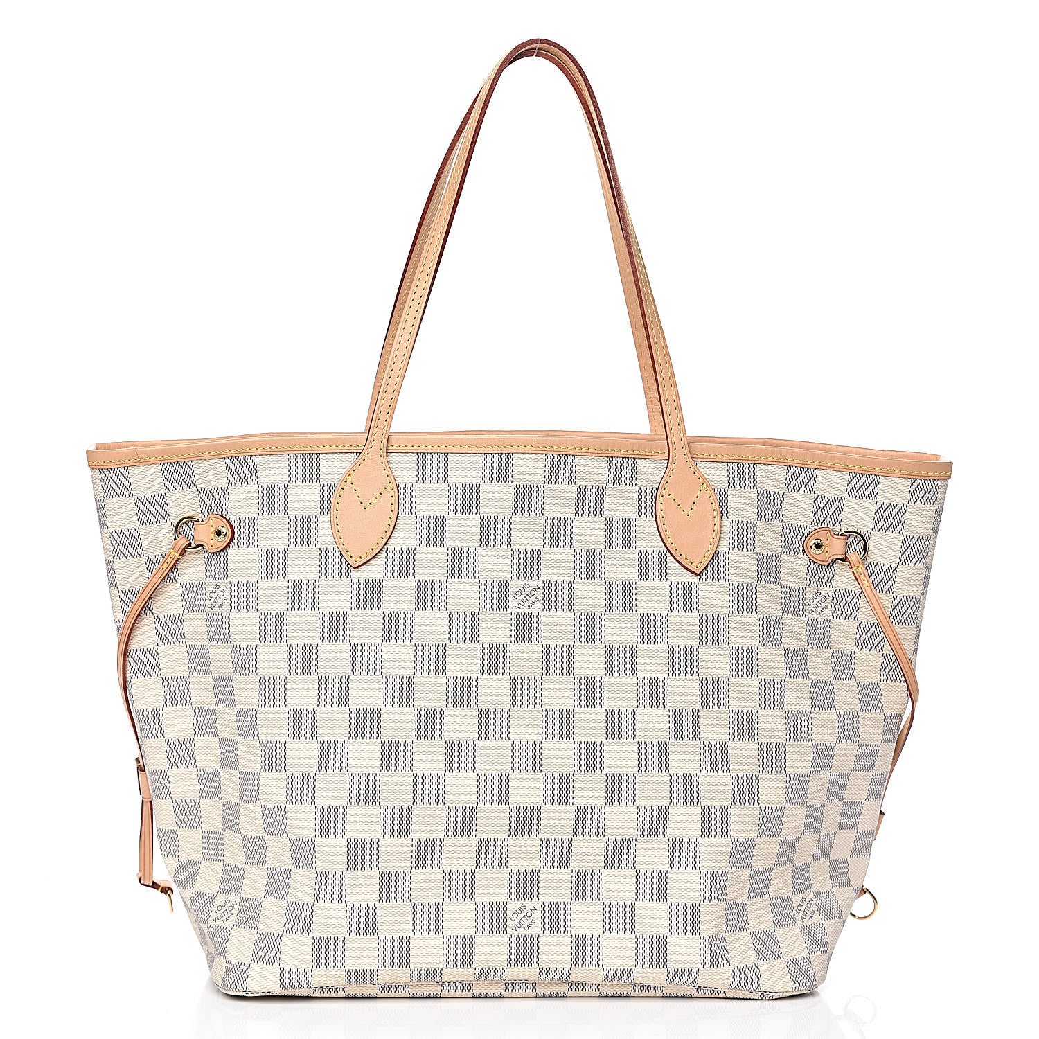 Louis Vuitton Damier Azur Neo Neverfull MM Rose Ballerine 3 of 15