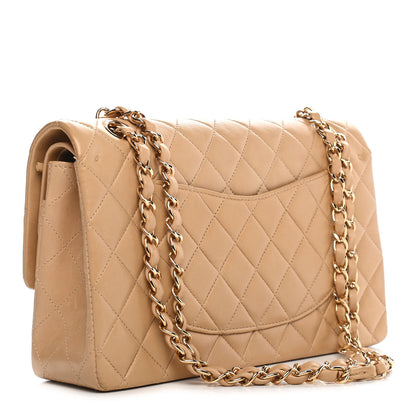 Chanel Lambskin Quilted Medium Double Flap Beige 3 of 10