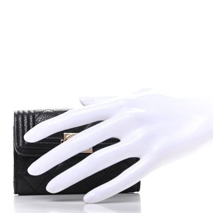 Chanel Caviar Quilted 4 Key Holder Boy Flap Black 2 of 11