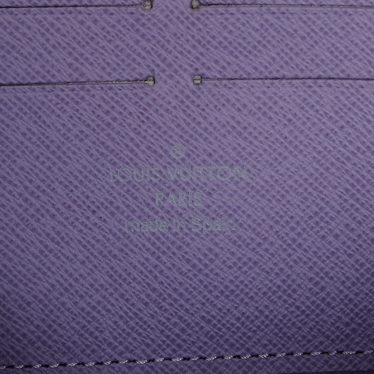 Louis Vuitton Monogram Multicolor Zippy Wallet Black Violet 6 of 6