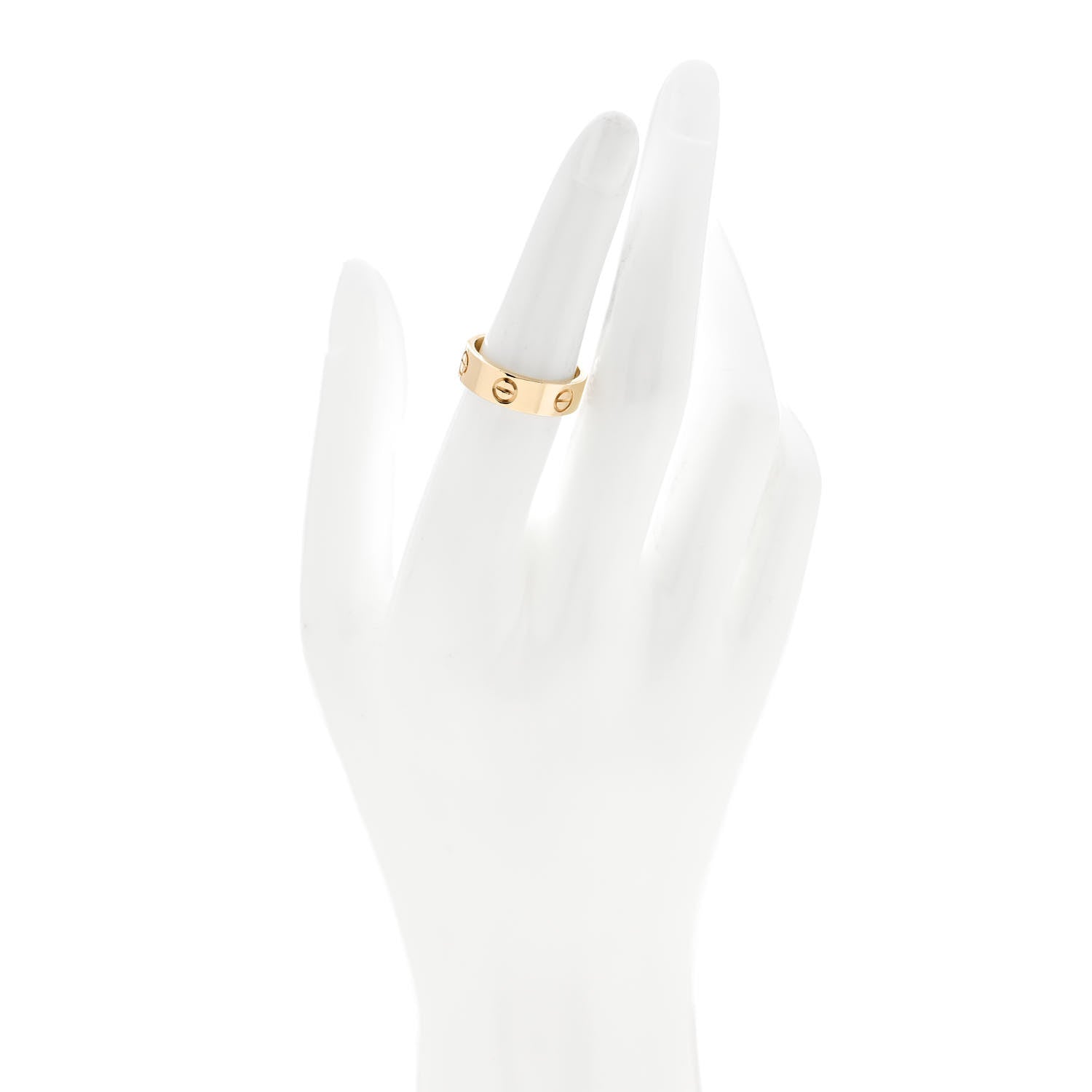 Cartier 18K Yellow Gold 5.5mm LOVE Ring 53 6.5 2 of 6