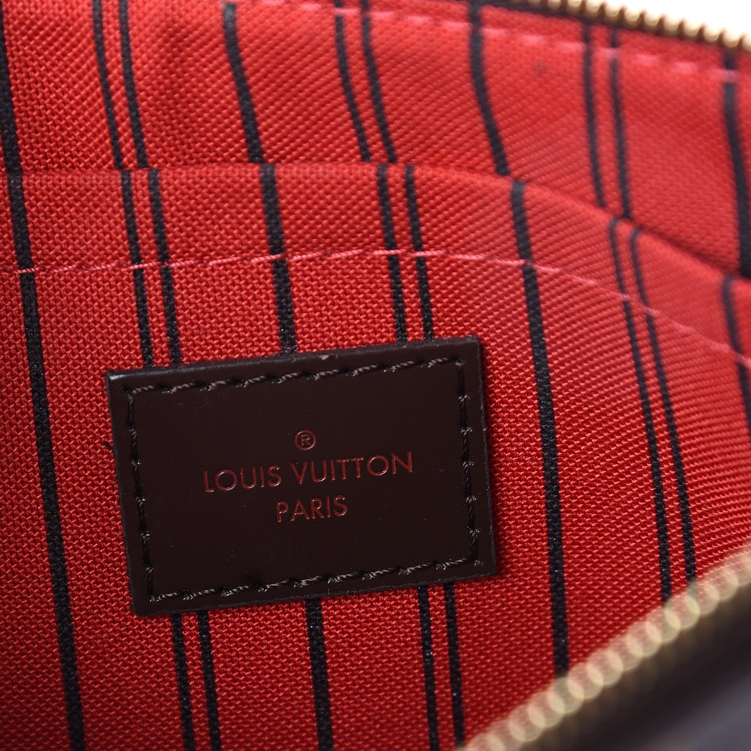 Louis Vuitton Damier Ebene Neverfull MM GM Pochette 6 of 9