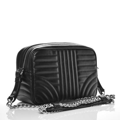 Prada Soft Calfskin Diagramme Crossbody Bag Black 3 of 9