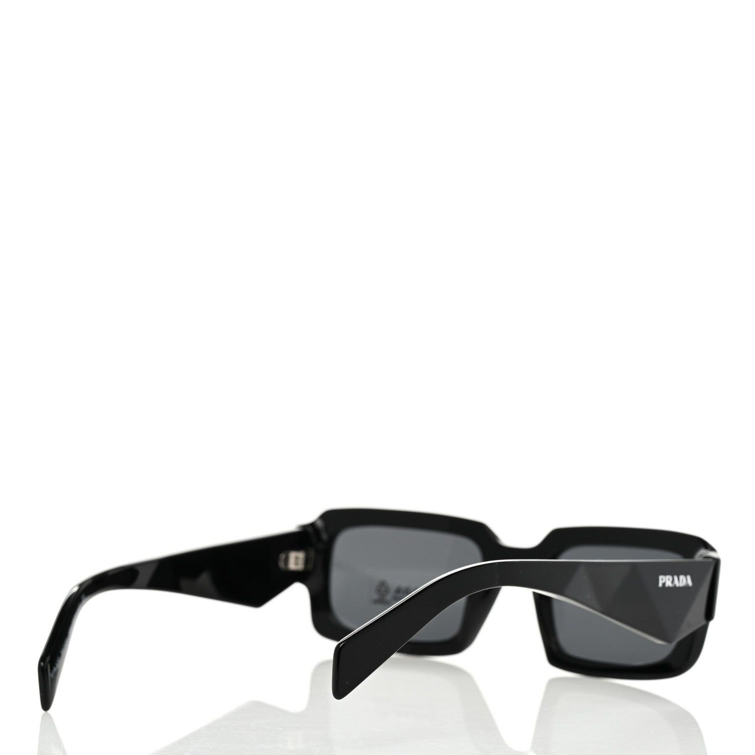 Prada Acetate Symbole Sunglasses SPR 27Z Black 4 of 8