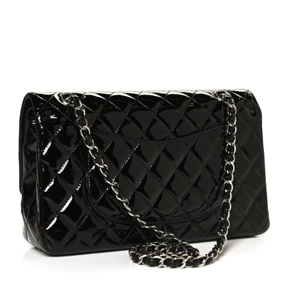 Chanel Patent Quilted Medium Double Flap Black 3 of 11