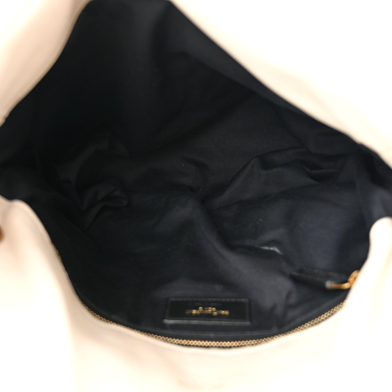 Saint Laurent Lambskin Quilted Small Loulou Puffer Monogram Chain Satchel Blanc Vintage 6 of 12