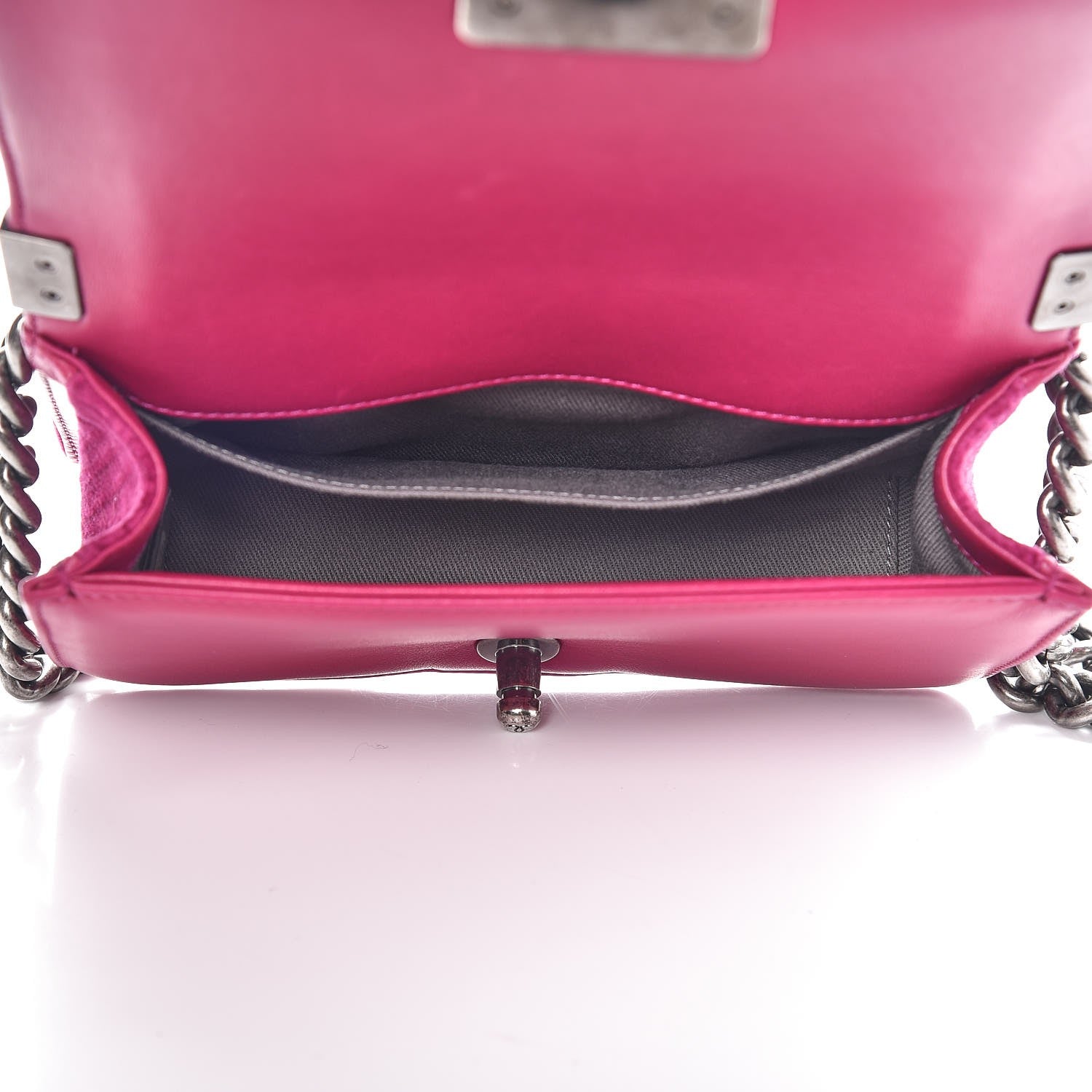 Chanel Velvet Quilted Small Boy Flap Fuchsia 5 of 8