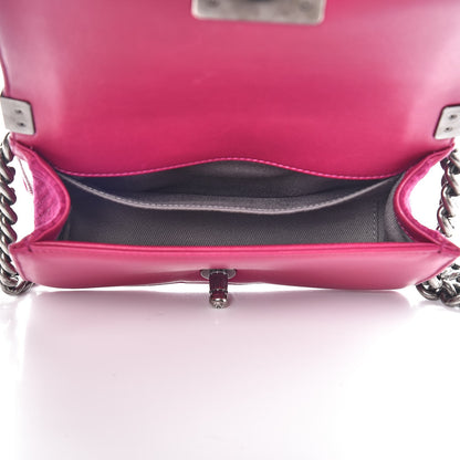 Chanel Velvet Quilted Small Boy Flap Fuchsia 5 of 8