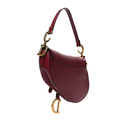 Christian Dior Grained Calfskin Saddle Bag Red 3 of 10