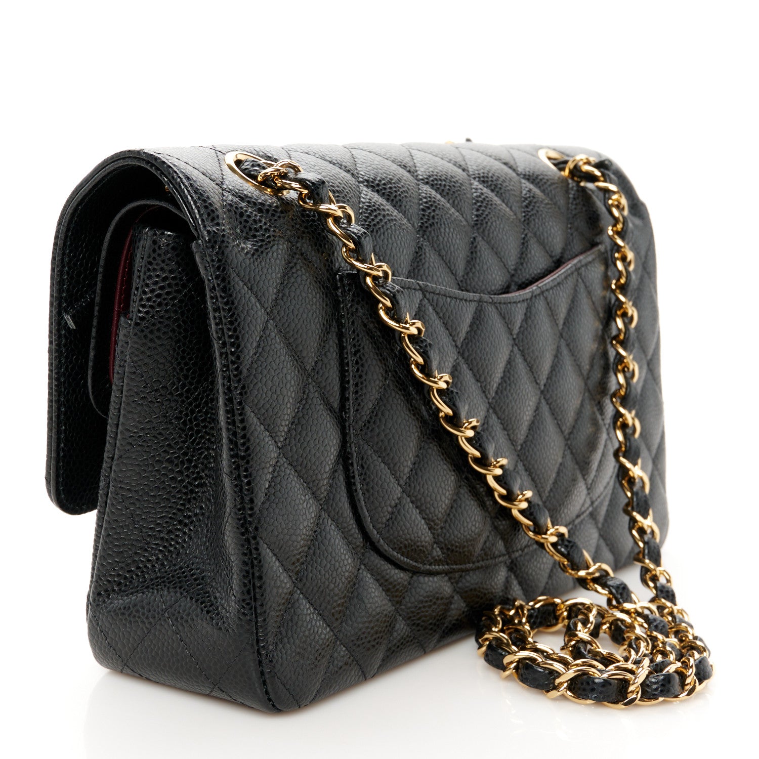Chanel Caviar Quilted Medium Double Flap Black 2 of 11