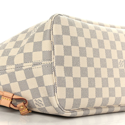Louis Vuitton Damier Azur Neo Neverfull MM Rose Ballerine 8 of 9